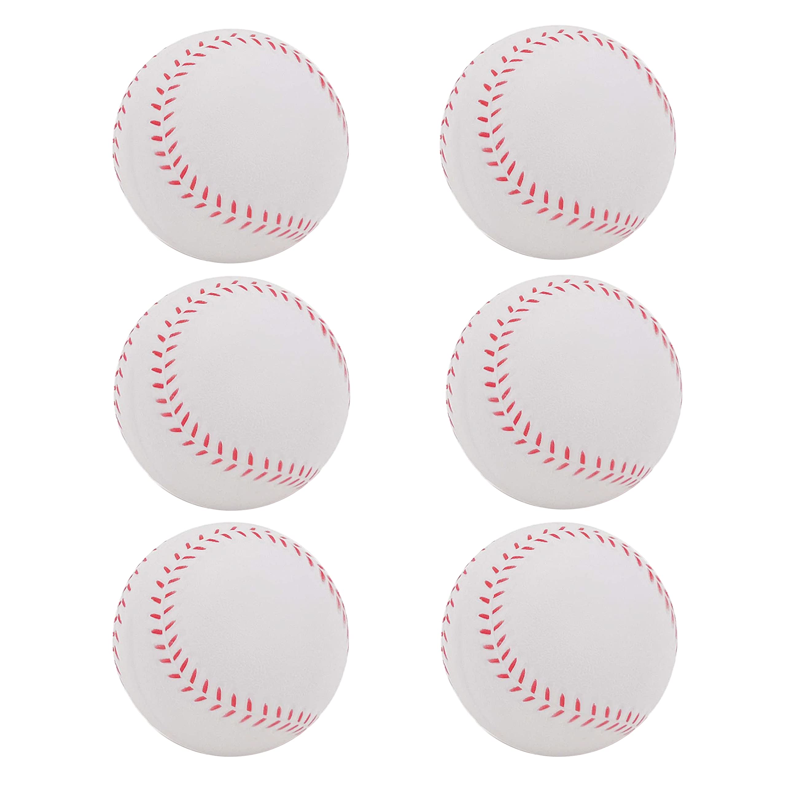 TaktZeit Foam Basebll Practice Softball Soft Baseball for Beginnners or Experts for Baseball Training 6Pcs