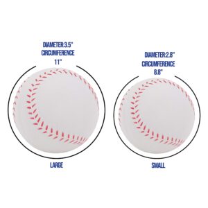 TaktZeit Foam Basebll Practice Softball Soft Baseball for Beginnners or Experts for Baseball Training 6Pcs