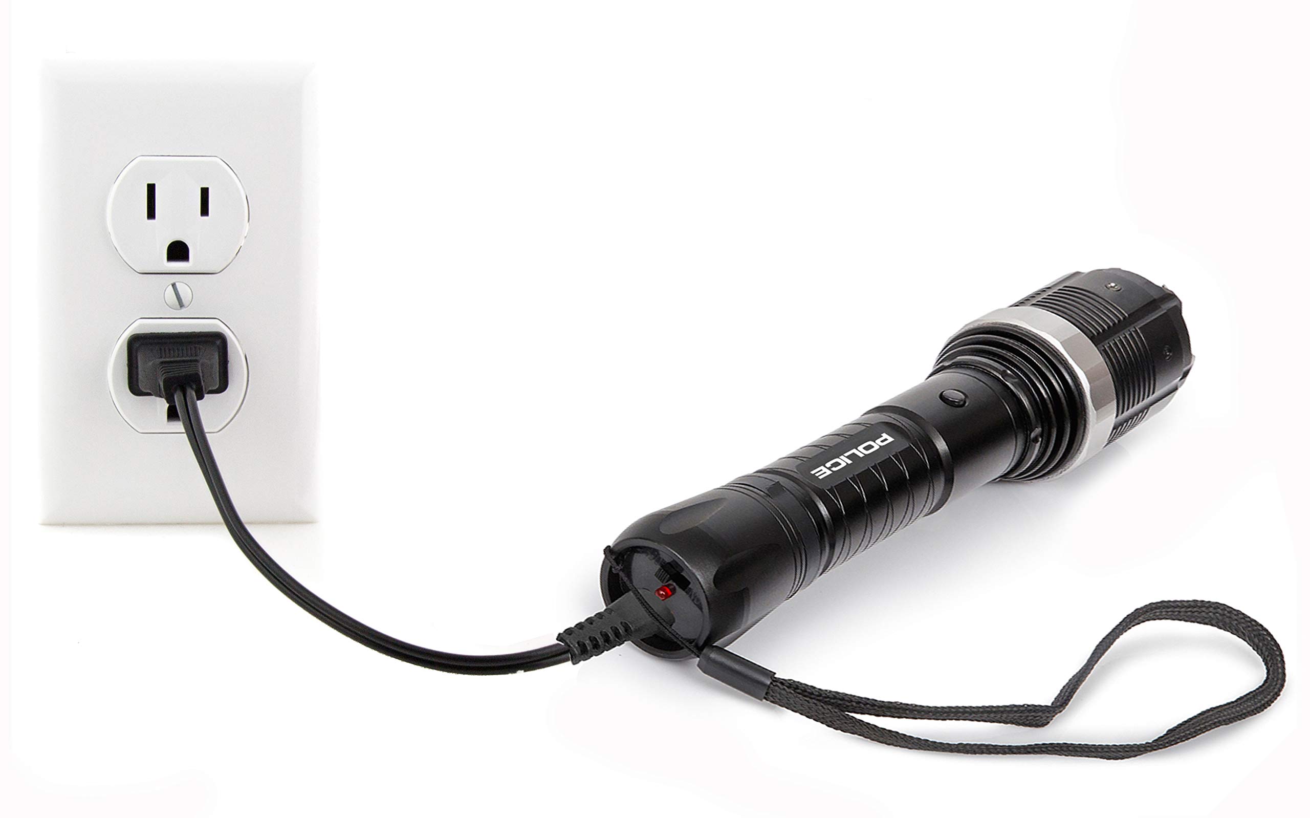 POLICE Stun Gun 8800 - Max Volt Rechargeable with LED Tactical Flashlight