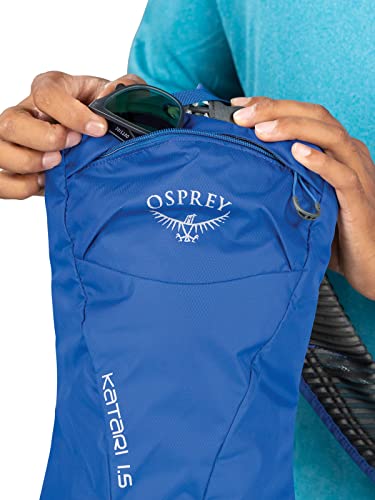 Osprey Katari 1.5L Men's Biking Backpack with Hydraulics Reservoir, Cobalt Blue