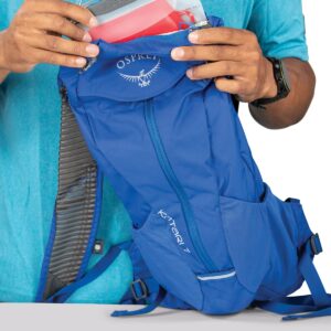 Osprey Katari 7L Men's Biking Backpack with Hydraulics Reservoir, Cobalt Blue