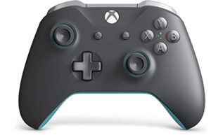 xbox wireless controller grey & blue - wireless - bluetooth - xbox one - pc - grey and blue