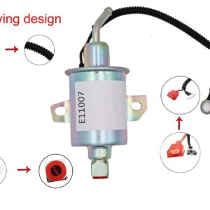 Electric Fuel Pump E11007 Replacement for Airtex E11007 A029F889 149-2311 149-2311-02 149-2311-01 149231101,Compatible with Onan Cummins Generator 4KW Microlite MicroQuiet 4000 4Kw RV