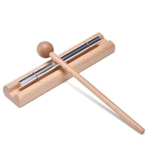 solo chime musical percussion instrument with mallet for meditation, classroom use and sound therapy