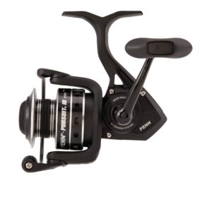 PENN Pursuit III Spinning Fishing Reel, Black/Silver, 2500