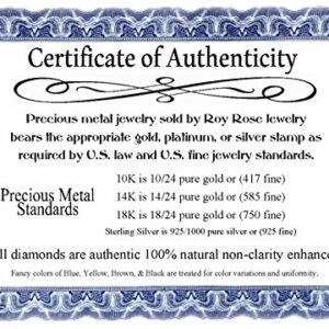 Roy Rose Jewelry 10K Yellow Gold Round Diamond Cluster Bridal Wedding Engagement Ring Band Set 1/3-Carat tw