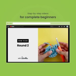 The Woobles Beginners Crochet Kit with Easy Peasy Yarn as seen on Shark Tank - with Step-by-Step Video Tutorials - Felix The Fox