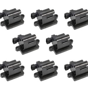 Ignition Coil Pack Set of 8 - Replaces 12558693, GN10298, C1208, D581 - Compatible with Cadillac, Chevy & GMC - Escalade, Silverado, Avalanche, Express 3500, Suburban, Tahoe, Sierra, Savana, Yukon