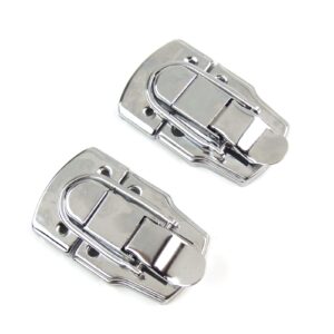 2x drawbolt closure latch for guitar case or musical cases,72.5x 45mm chrome