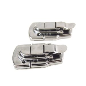 2x Drawbolt Closure Latch for Guitar Case or musical cases,72.5x 45mm Chrome