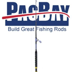 Xcaliber Marine Tournament Series 15-30lb Saltwater Trolling Rod w/Pac Bay Guides (Blue & Silver)