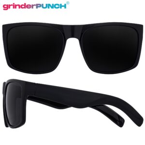 grinderPUNCH 2 Pack XL Polarized Big Wide Frame Large Head Fit Sunglasses for Sports Driving Fishing Glasses