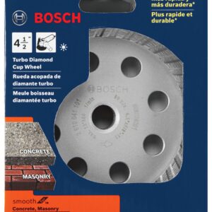 Bosch DC4530S 4-1/2 In. Turbo Diamond Cup Wheel