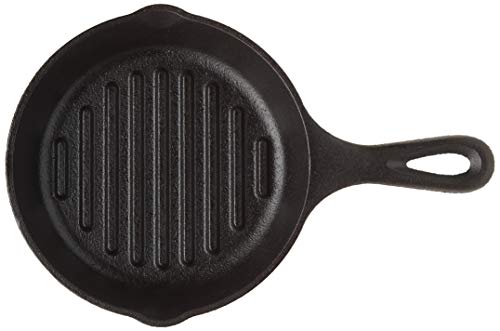 Lodge Cast Iron Grill Pan, 6.5 Inch