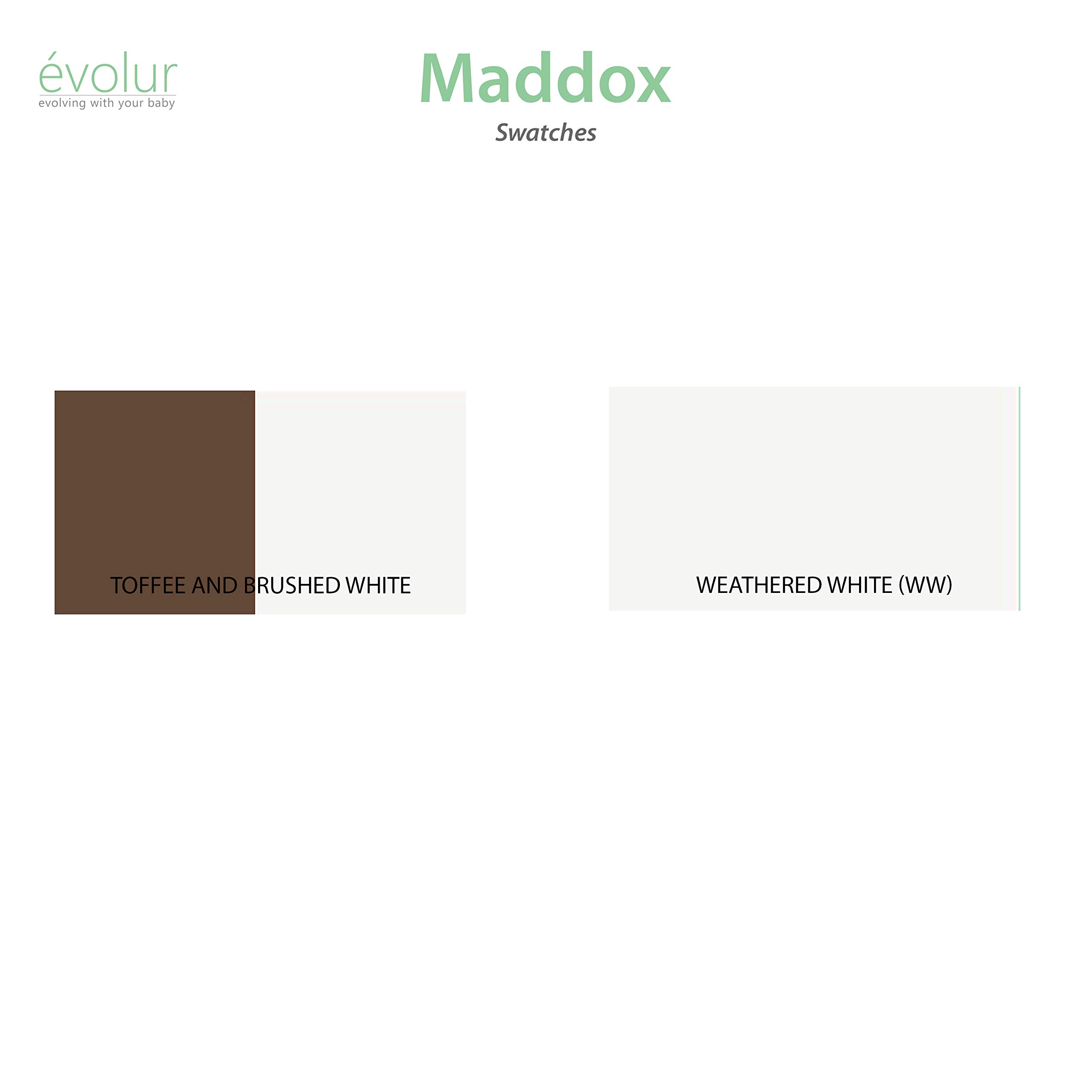 Evolur Maddox Double Dresser, Weathered White