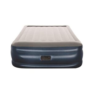 Bestway Tritech Inflatable Air Mattress 22 Inch Queen-Sized 2 Person Bed with Built-in Air Pump, Storage Bag, and Repair Patch