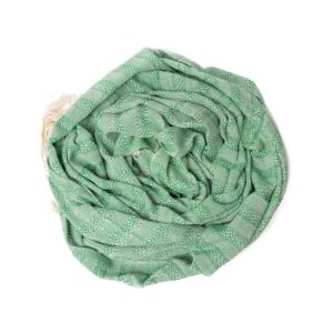 Baby Trapoz Mexican Rebozo Shawl, Ideal for Natural Birth, Doula Massage, 98.5", Green