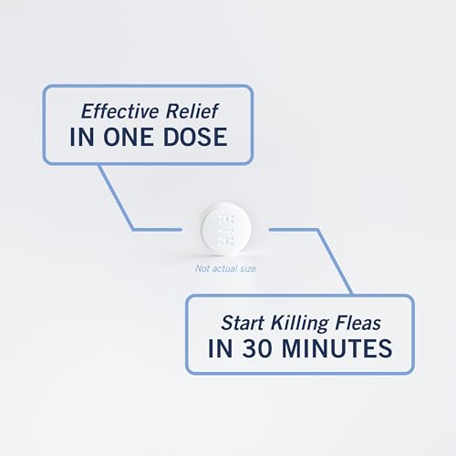 PetArmor CAPACTION (nitenpyram) Oral Flea Treatment for Dogs, Fast Acting Tablets Start Killing Fleas in 30 Minutes, Dogs 2-25 lbs, 6 Doses