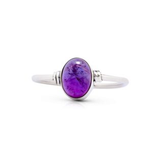 koral jewelry amethyst vintage gipsy delicate ring 925 sterling silver oval stone boho chic (9)