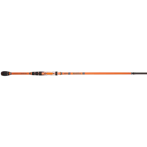 Berkley 6’6” Shock Casting Rod, 1 Piece Composite Medium Heavy Power Fishing Rod for Freshwater or Saltwater Fishing, Shock Absorbing Tip, Orange