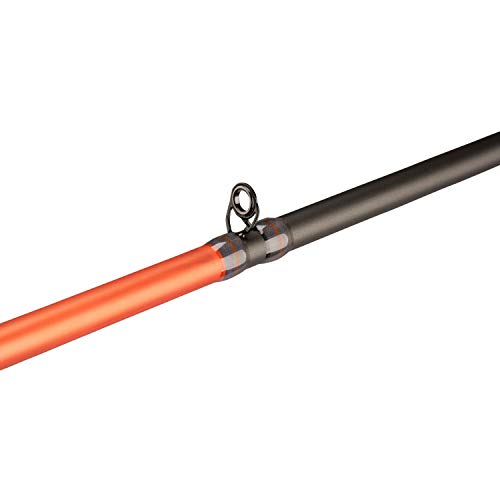 Berkley 6’6” Shock Casting Rod, 1 Piece Composite Medium Heavy Power Fishing Rod for Freshwater or Saltwater Fishing, Shock Absorbing Tip, Orange