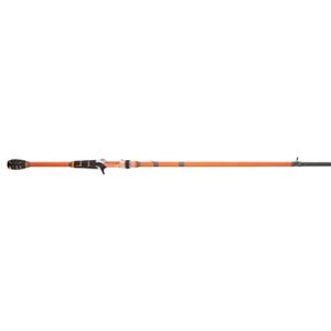 Berkley 6’6” Shock Casting Rod, 1 Piece Composite Medium Heavy Power Fishing Rod for Freshwater or Saltwater Fishing, Shock Absorbing Tip, Orange