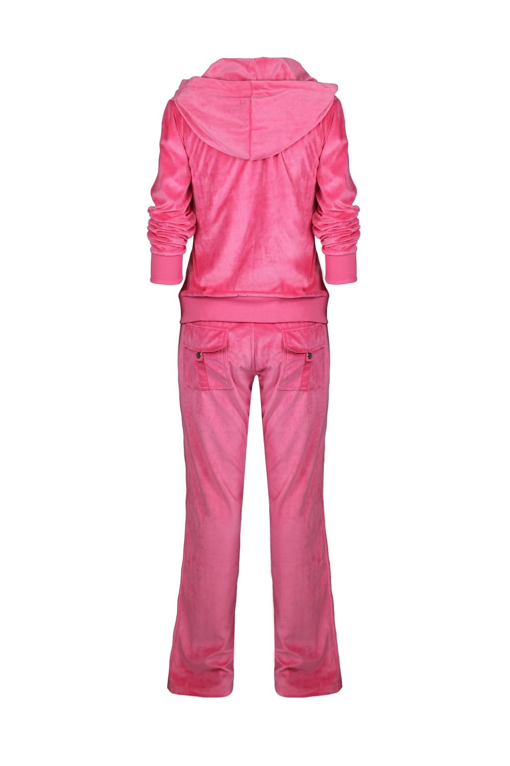 Facitisu Tracksuit for Women Set 2 Piece Joggers Velour Jogging Sweat Outfits Hoodie and Sweatpants Set XL, Coral