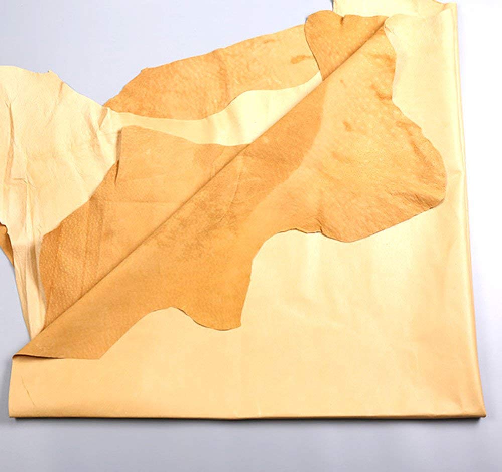 Passion Junetree Whole Piece Pig Leather Hide L - Pig Skin About 14 SF - Yellow Colors