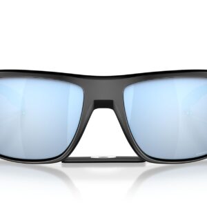 Oakley Men's OO9416 Split Shot Rectangular Sunglasses, Matte Black/Prizm Deep Water Polarized, 64 mm