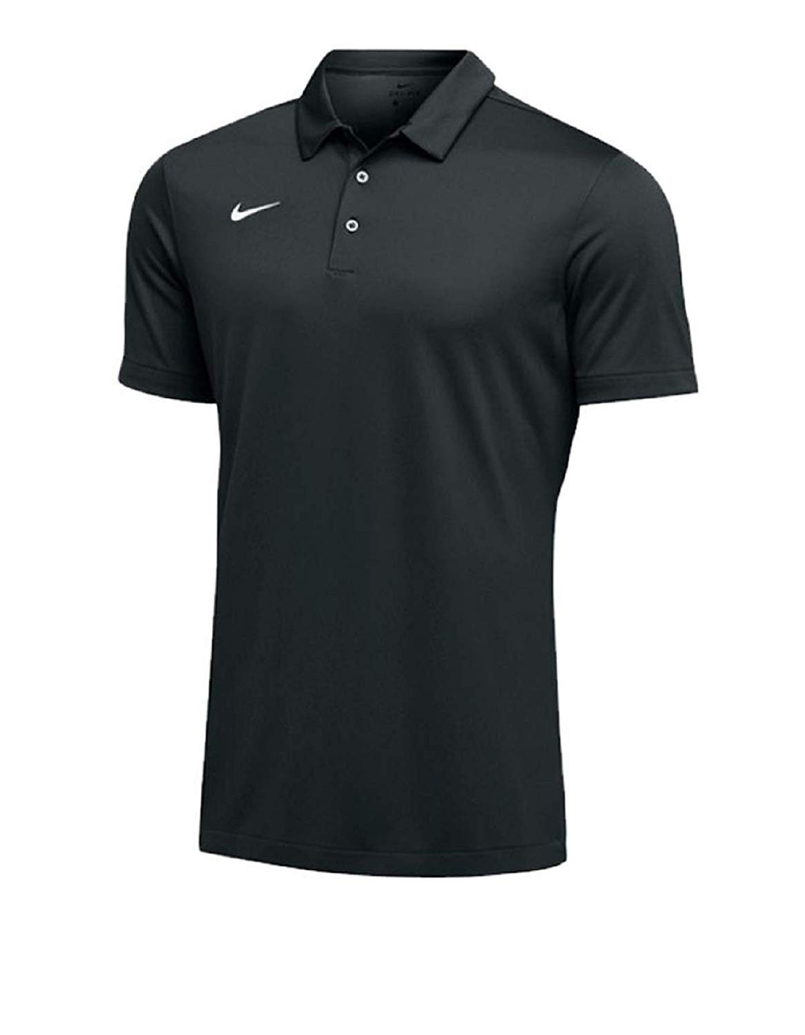 Nike Mens Dri-FIT Short Sleeve Polo Shirt (X-Large, Black)