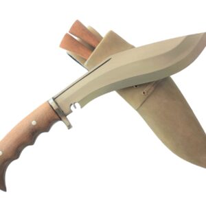 8 Inch Khukuri/Kukri Knife : Model - Iraqi Gripper Blocker, Handmade Machete, Bladed