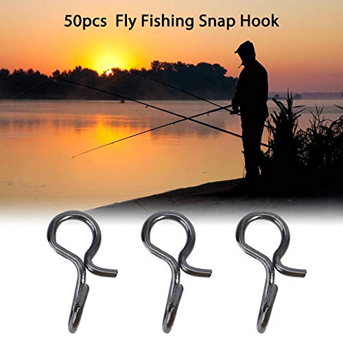 Fly Fishing Snap Hooks Stainless Steel Fishing Links Connectors Swivels Snap Fishing Tool(S)