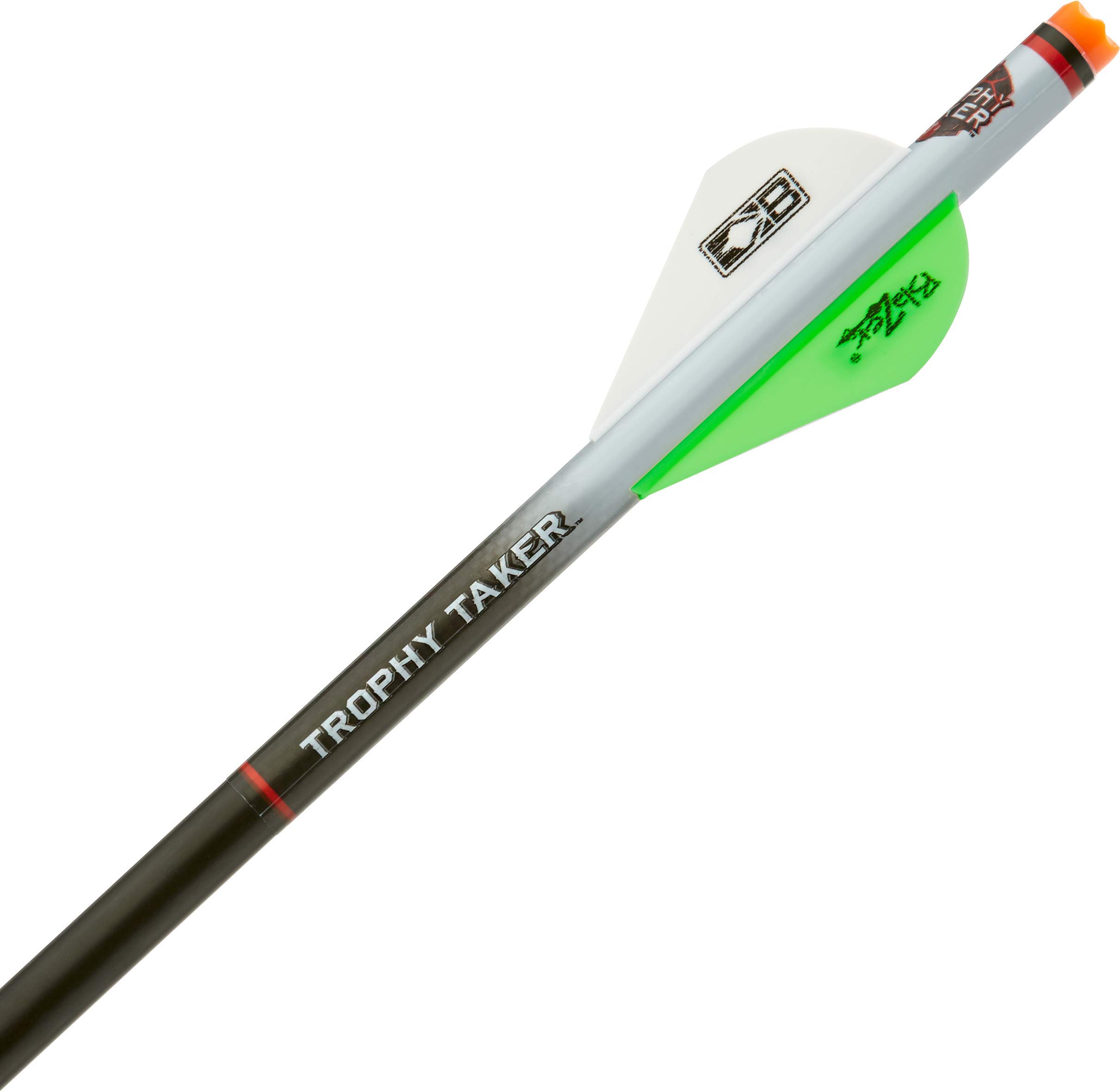 Trophy Taker Shrink Fletch - White Tube / 2 Neon Green & 1 White Blazer Vanes T2230 Multi One Size