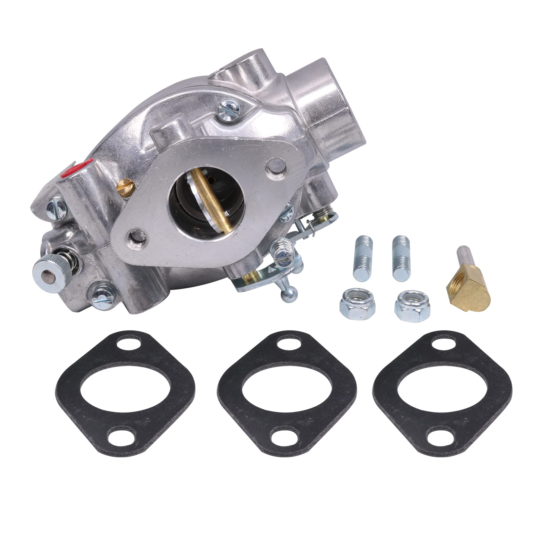 JDMSPEED New Heavy Duty 8N9510C-HD Marvel Schebler Carburetor with Gasket and Bolts Replacement For Ford Tractor 2N 8N 9N 1939-1952 TSX33 TSX241A TSX241B TSX241C Replaces B3NN9510A 8N9510C 9N9510A