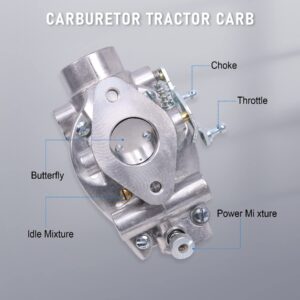 JDMSPEED New Heavy Duty 8N9510C-HD Marvel Schebler Carburetor with Gasket and Bolts Replacement For Ford Tractor 2N 8N 9N 1939-1952 TSX33 TSX241A TSX241B TSX241C Replaces B3NN9510A 8N9510C 9N9510A