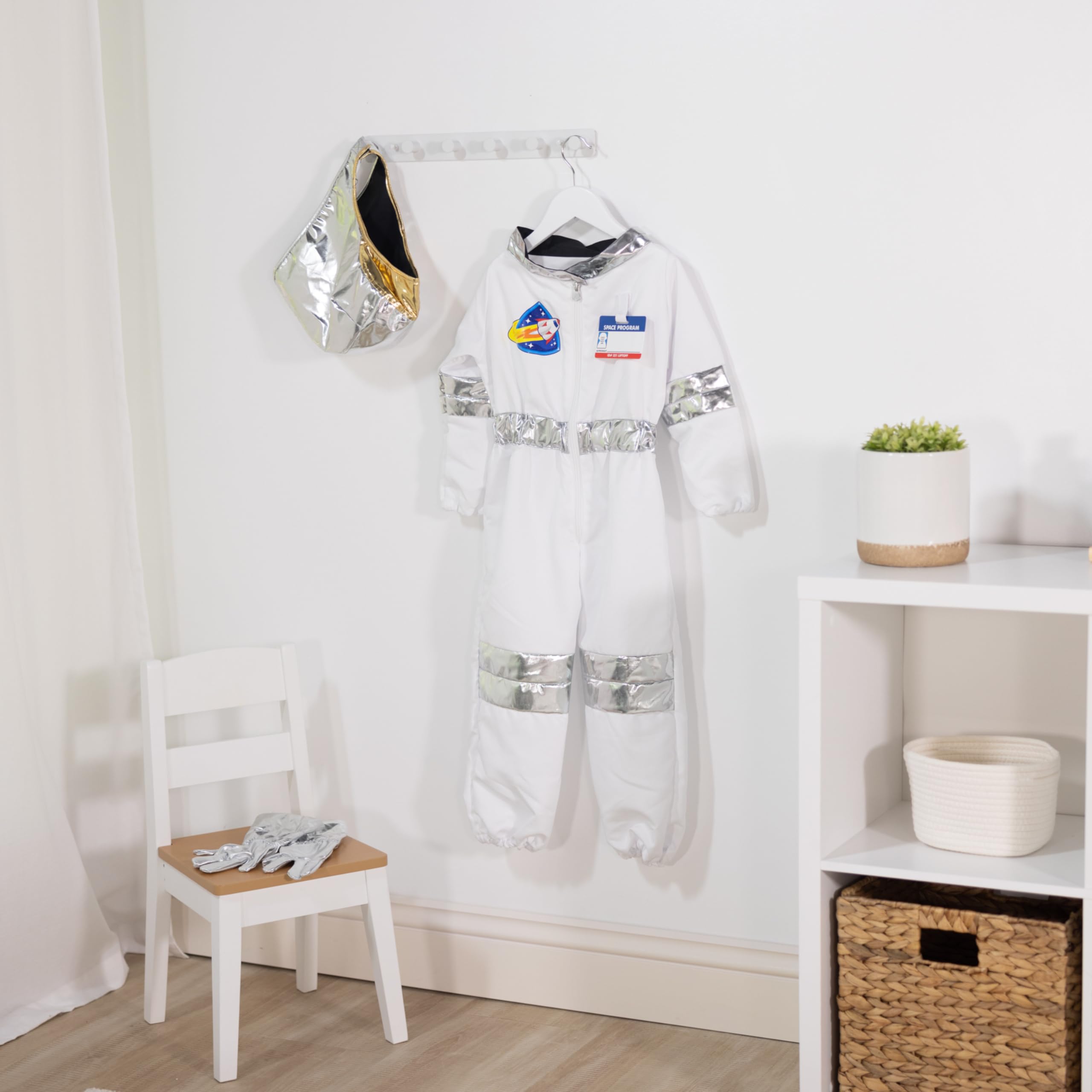 Melissa & Doug Astronaut Costume Role Play Set - Pretend Astronaut Outfit With Realistic Accessories For Kids And Toddlers Ages 3+