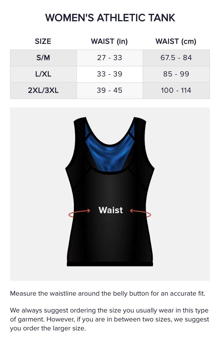 Sweat Shaper Women's Premium Workout Tank Top Slimming Polymer Sauna Vest (XX-Large-3X-Large, Black)