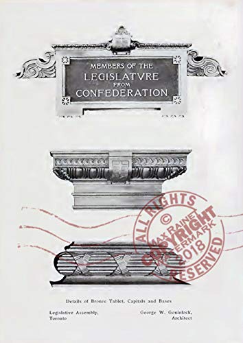 Architectural Bronze and Iron Works, Toronto (Canada) Bulletin 2000, December 1913 by Canadian Allis-Chalmers Limited, Toronto (REPLICA Trade Samples Catalog, Archtiect's metal designs, Building Ornament, facads, casings, doors, porticos, windows, etc, of