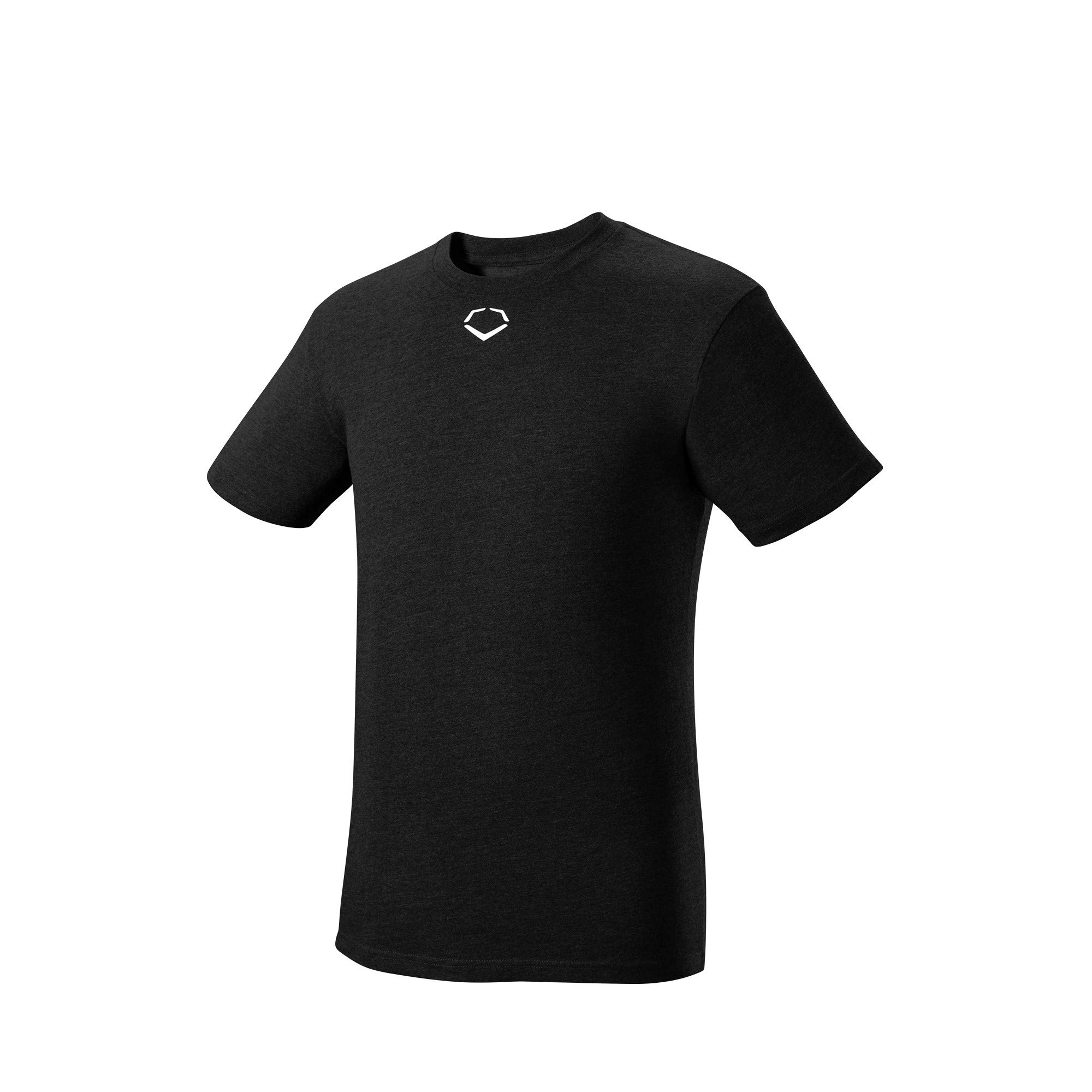 EvoShield Youth Heather Short Sleeve Tee - Black, Medium