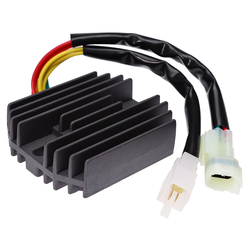 Voltage Regulator Rectifier Assembly 12V Replacement for Arctic Cat 500 ATV 2000-2008, Replacement for Arctic Cat 400 2003-2008, Replacement for Arctic Cat 375 2002 Replace# 3402-682