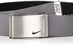 Nike womens Reversible Single Web Belt, Charcoal/Black, One Size US