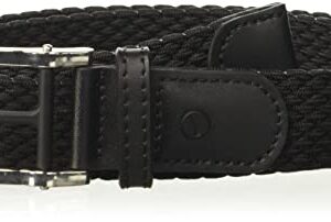 NIKE Women's Stretch Woven Belt, Jet Black, M