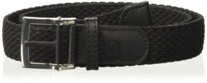 nike women's stretch woven belt, jet black, s