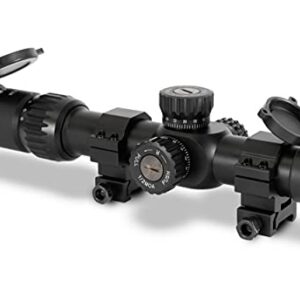 Monstrum G3 1-6x24 First Focal Plane FFP Rifle Scope with Illuminated MOA Reticle (Black)