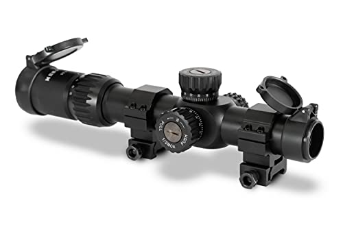 Monstrum G3 1-6x24 First Focal Plane FFP Rifle Scope with Illuminated MOA Reticle (Black)