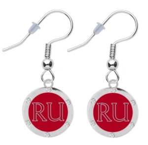 radford university crystal earrings pierced