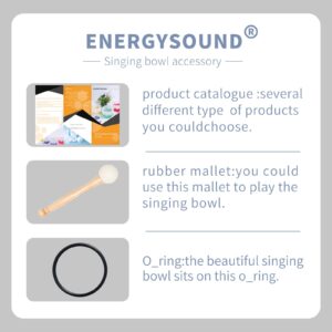 ENERGYSOUND Frosted G Note Throat Chakra Frosted Quartz Crystal Singing Bowl 10 inch mallet and o-ring included