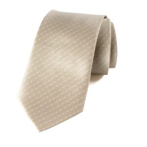 Spring Notion Men's Woven Dotted Necktie Champagne