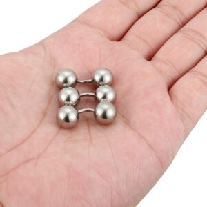 Yaalozei 14G Big Piercings Balls PA Ring Piercing Jewelry 316L Surgical Stainless Steel Externally Threaded Curved Barbells Helix Ring Cartilage Rook Lobe Earrings Vch piercing Jewelry Women Men 6mm