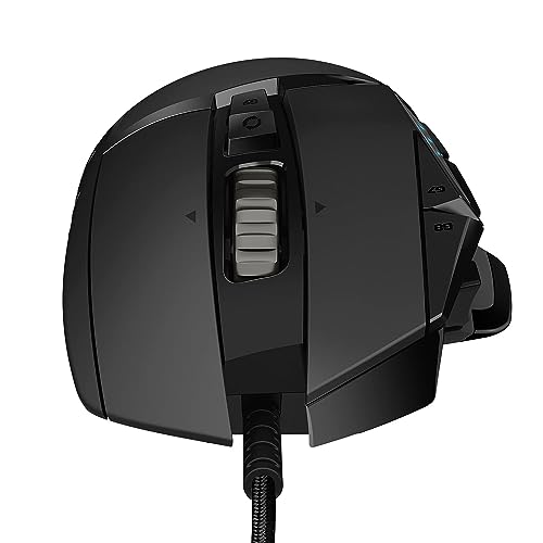 Logitech G502 Hero High Performance Wired Gaming Mouse, 25K Sensor, 25,600 DPI, RGB, Adjustable Weights, 11 Programmable Buttons, On-Board Memory, PC/Mac - Black